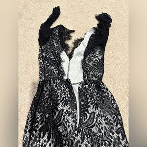 Lace black dress